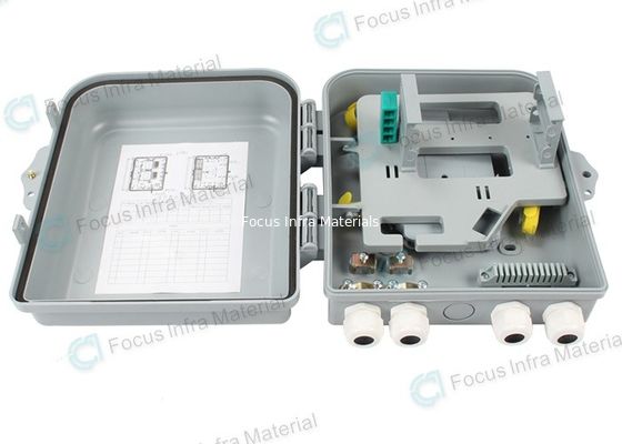 IP65 ABS Fiber Access Fiber Optic Distribution Unit 16 24 Cores